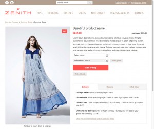 main Main product view - Ecommerce template