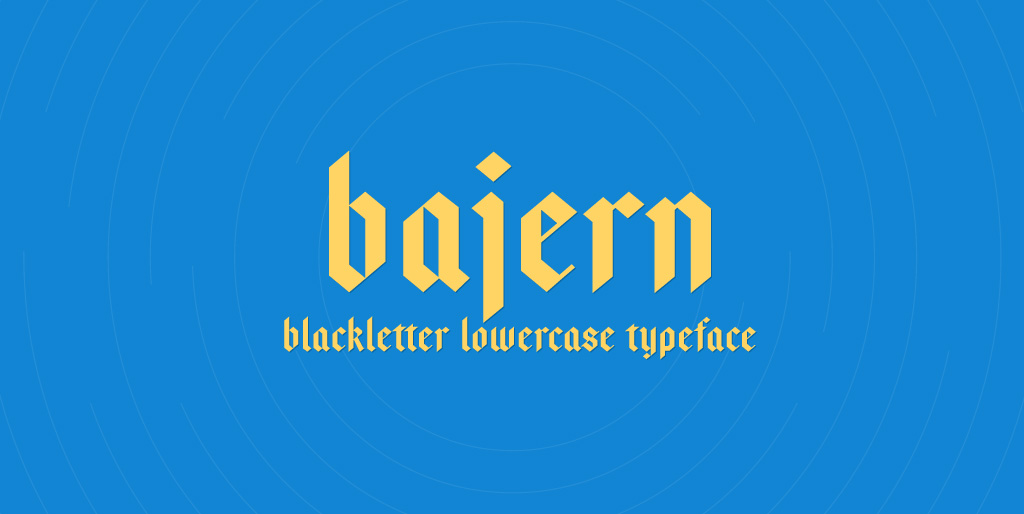 Free font downloads Free fonts - Bajern